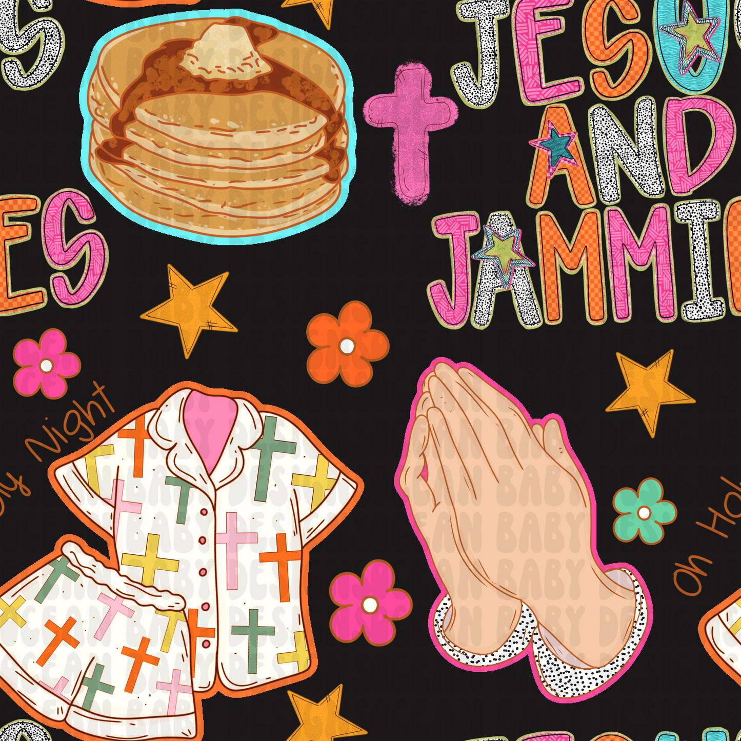 Jesus and Jammie’s (black)