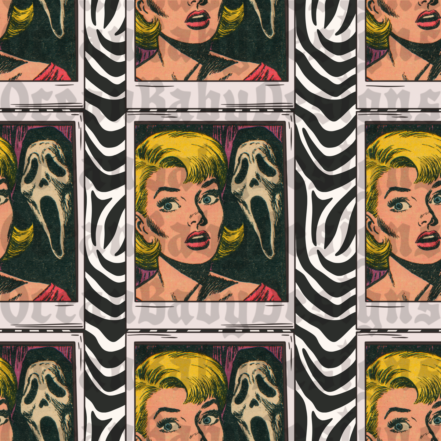 Vintage ghost face card