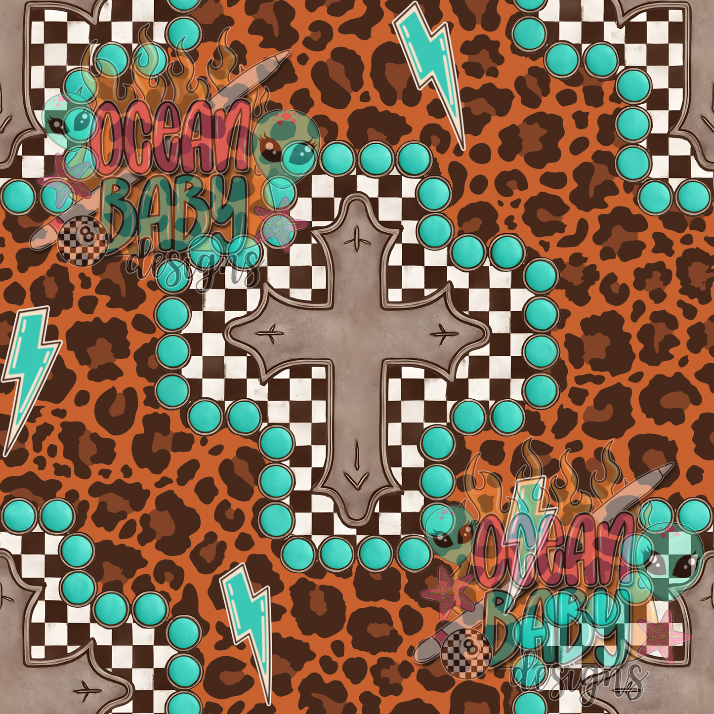 Leopard western cross