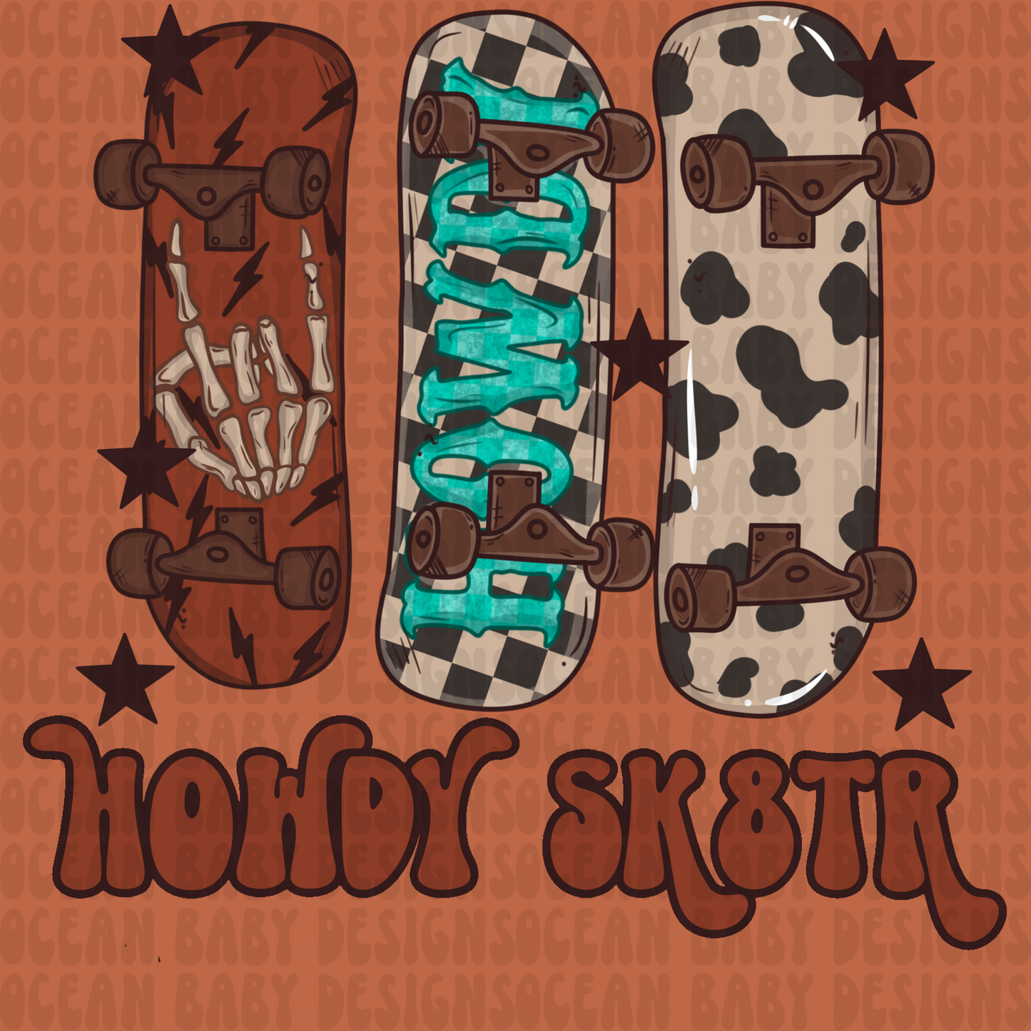 Howdy skater Boy png