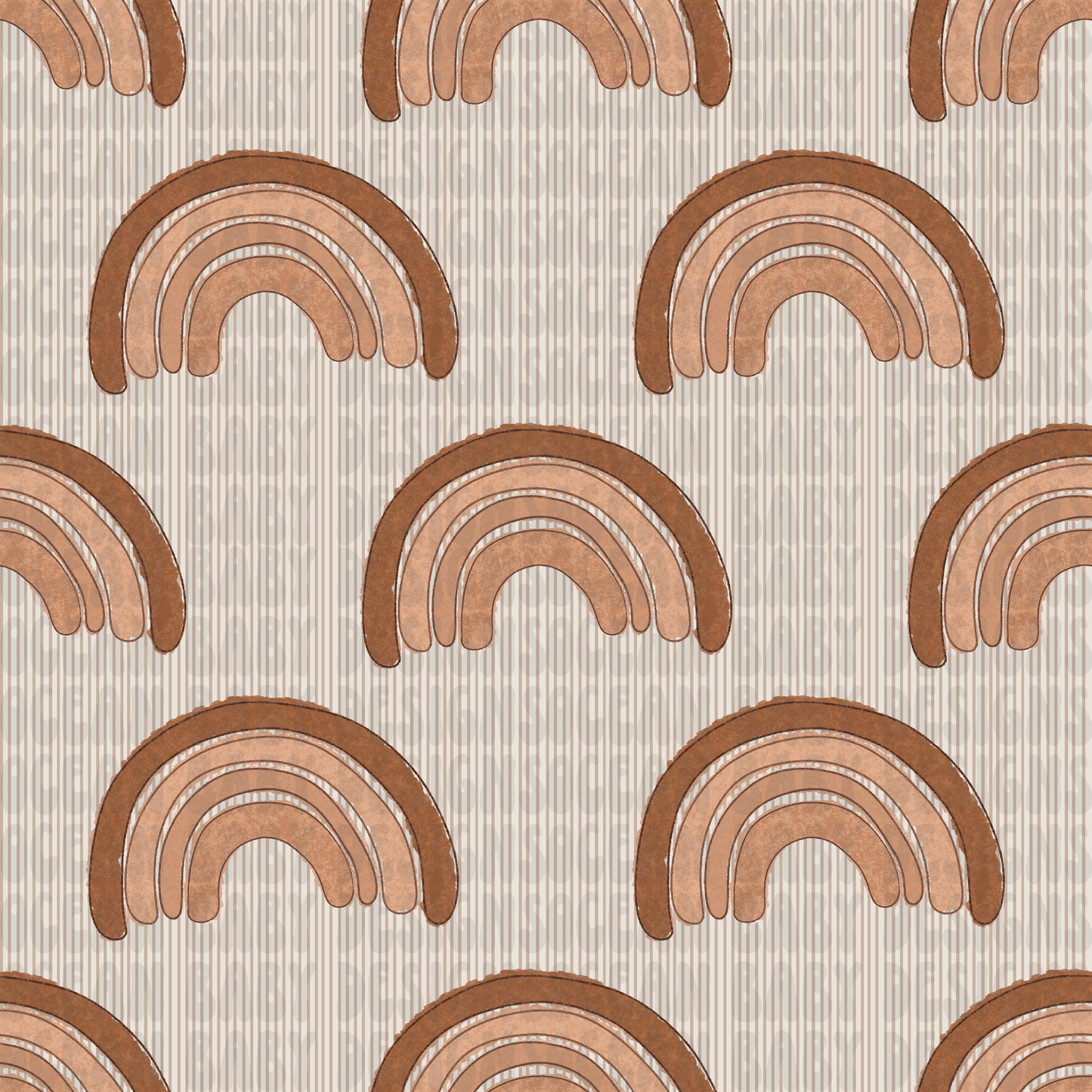 Neutral rainbows w coord stripes