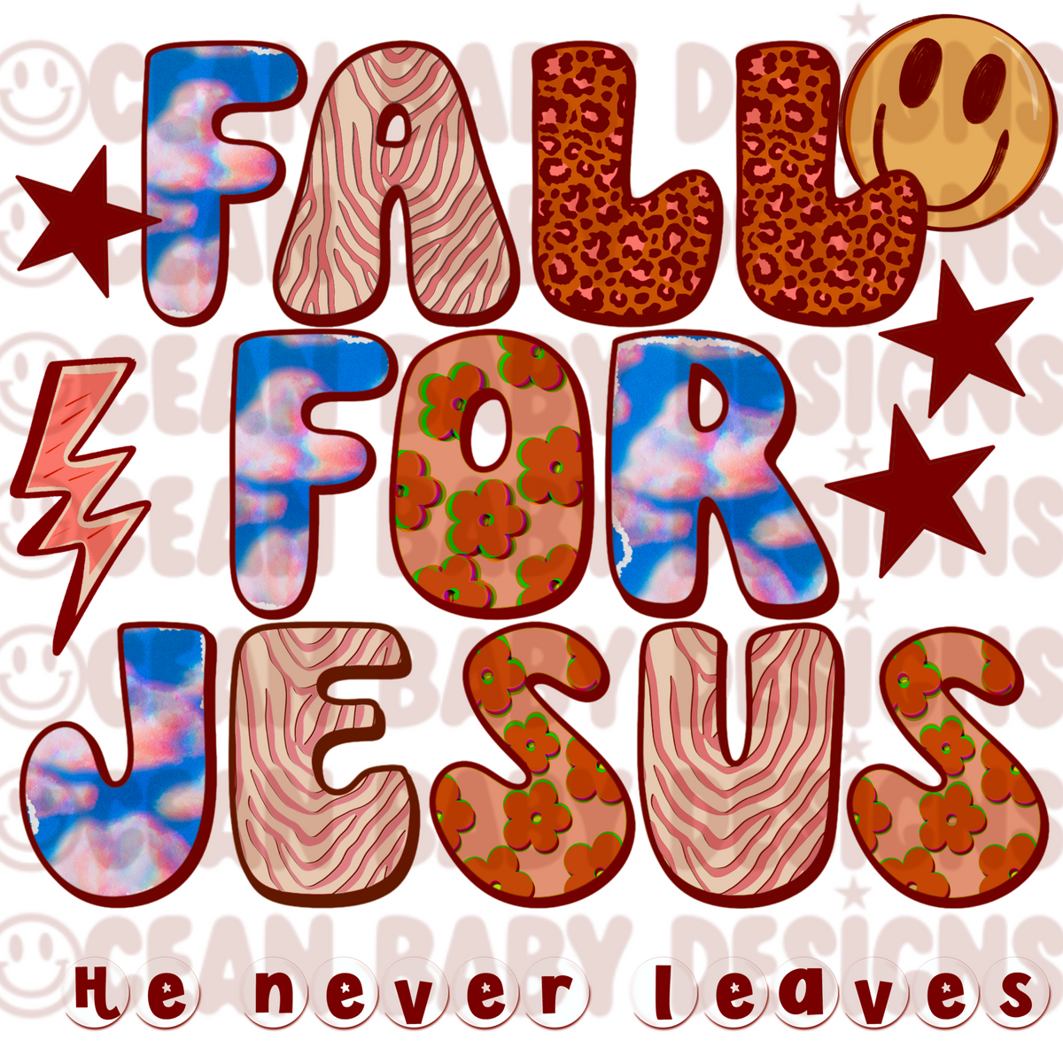 FALL FOR JESUS PNG
