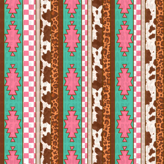 Striped western girly