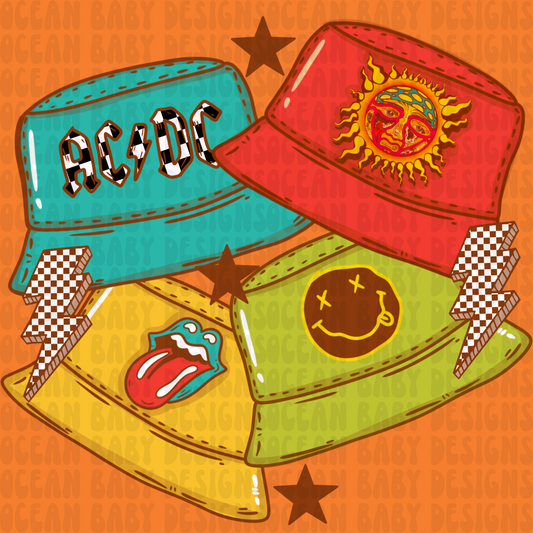 Boy band bucket hats png