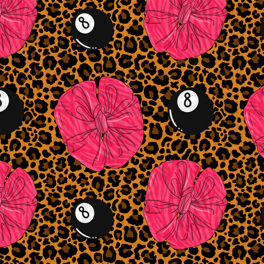 8 ball zebra bows