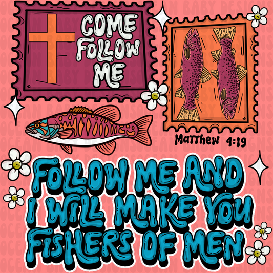 Matthew 4:19 fishers of men png