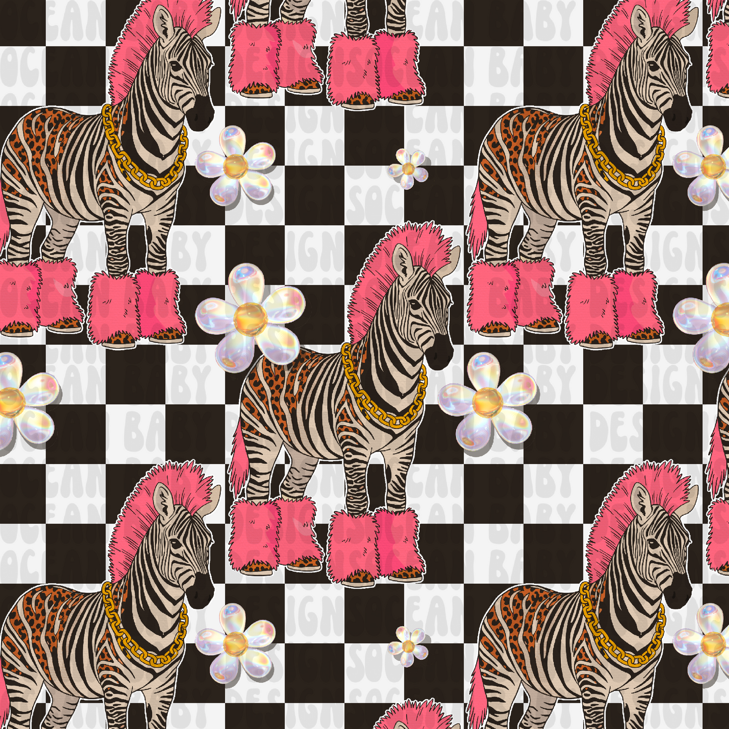 FANCY ZEBRA CHECKERED