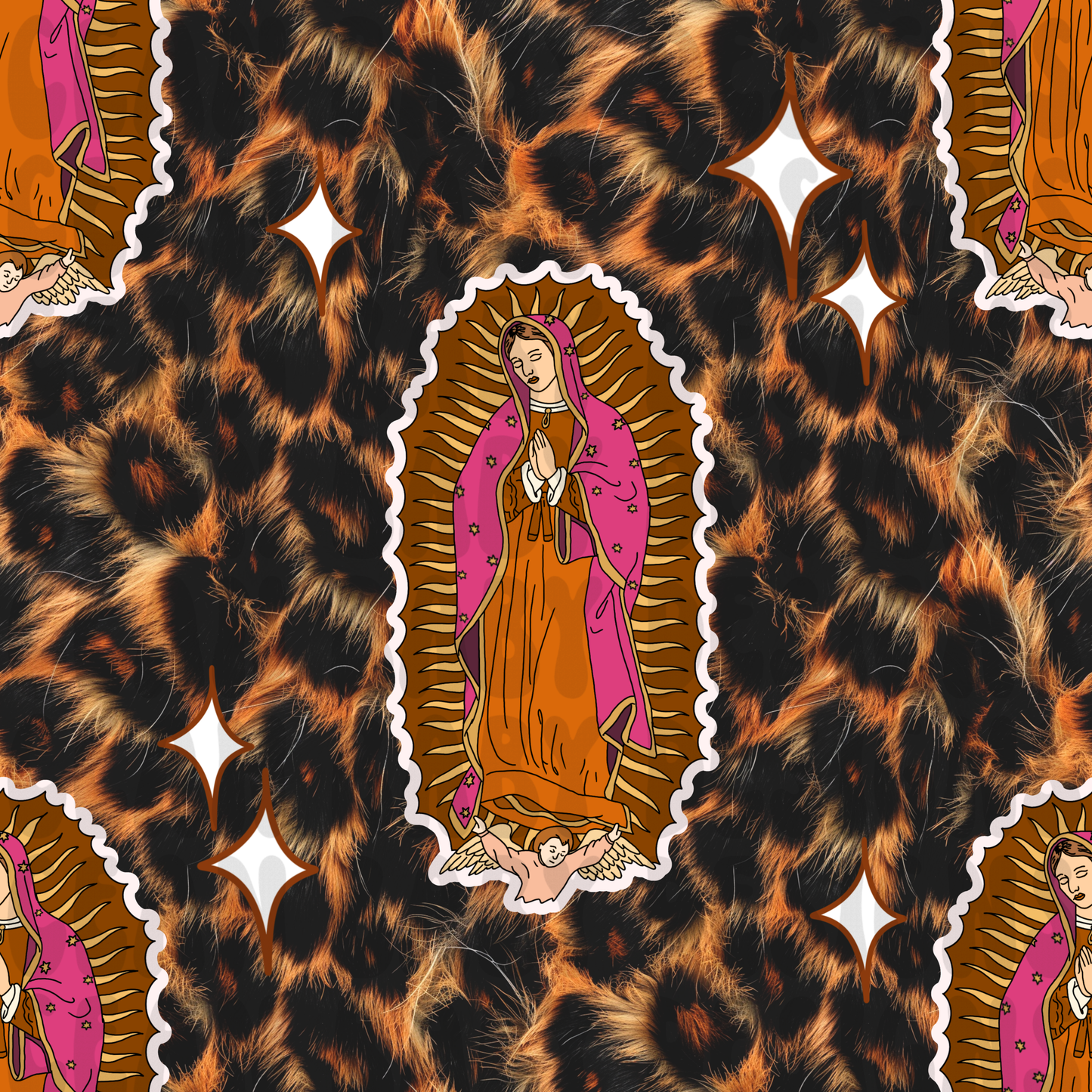 LEOPARD VIRGIN MARY