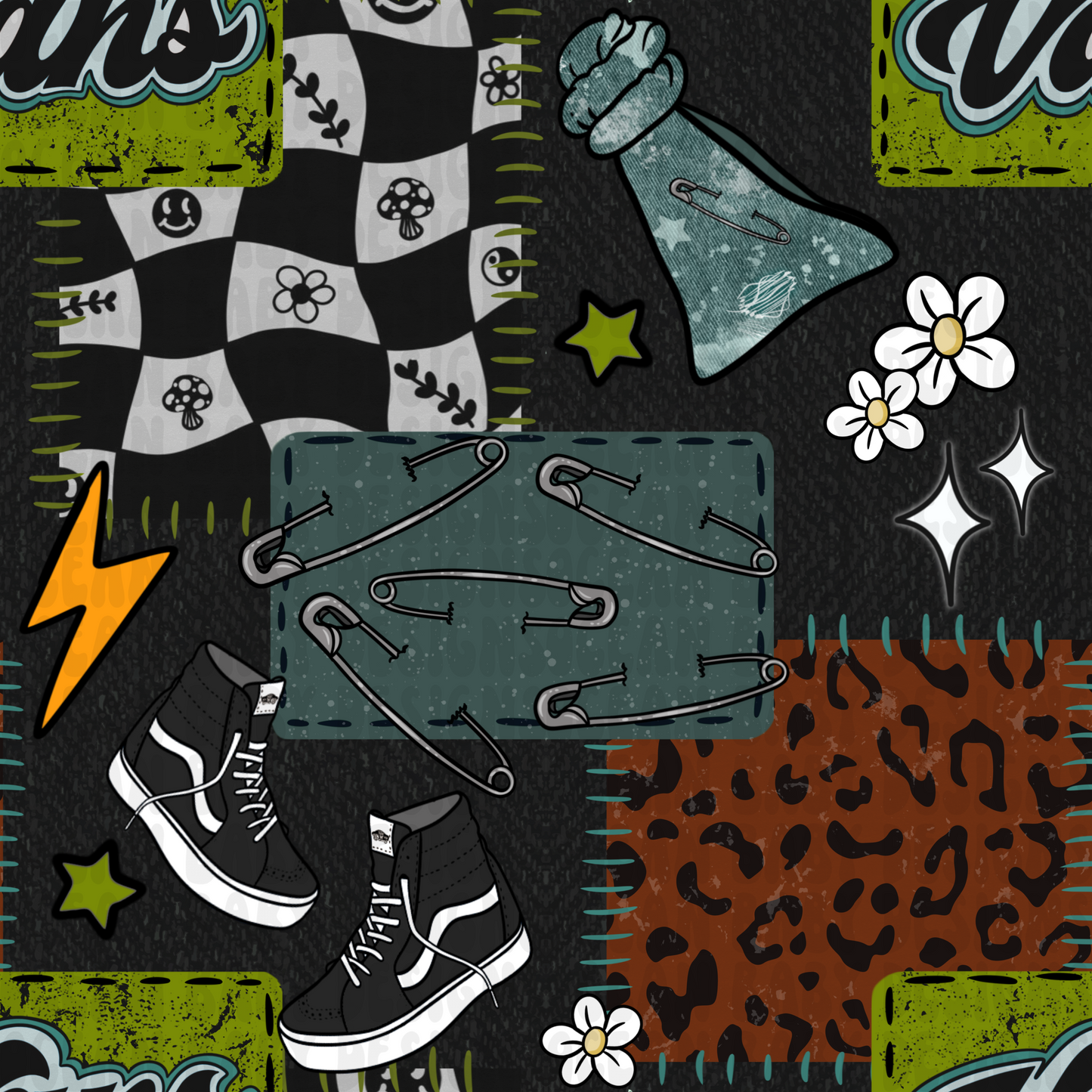 Vans patchwork