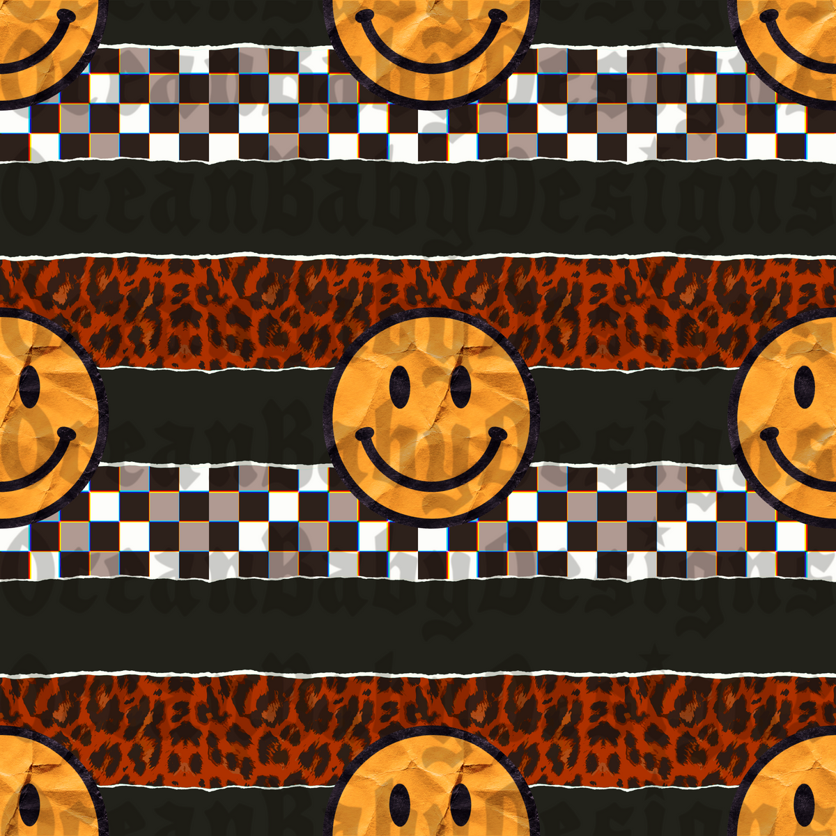 Paper smiley stripes