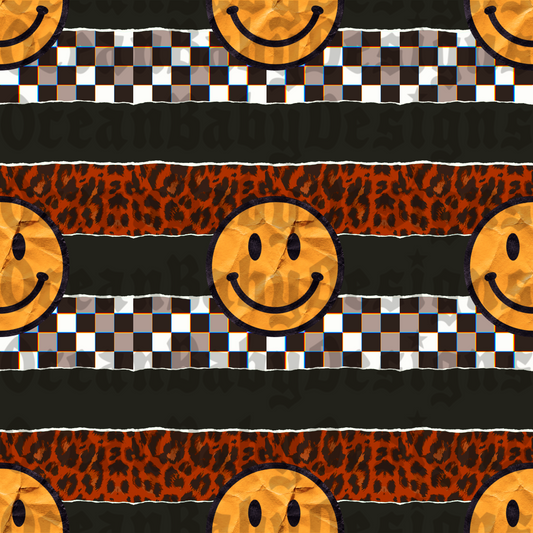 Paper smiley stripes