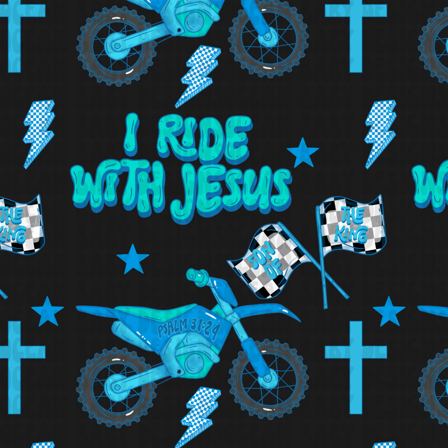 I ride with Jesus black