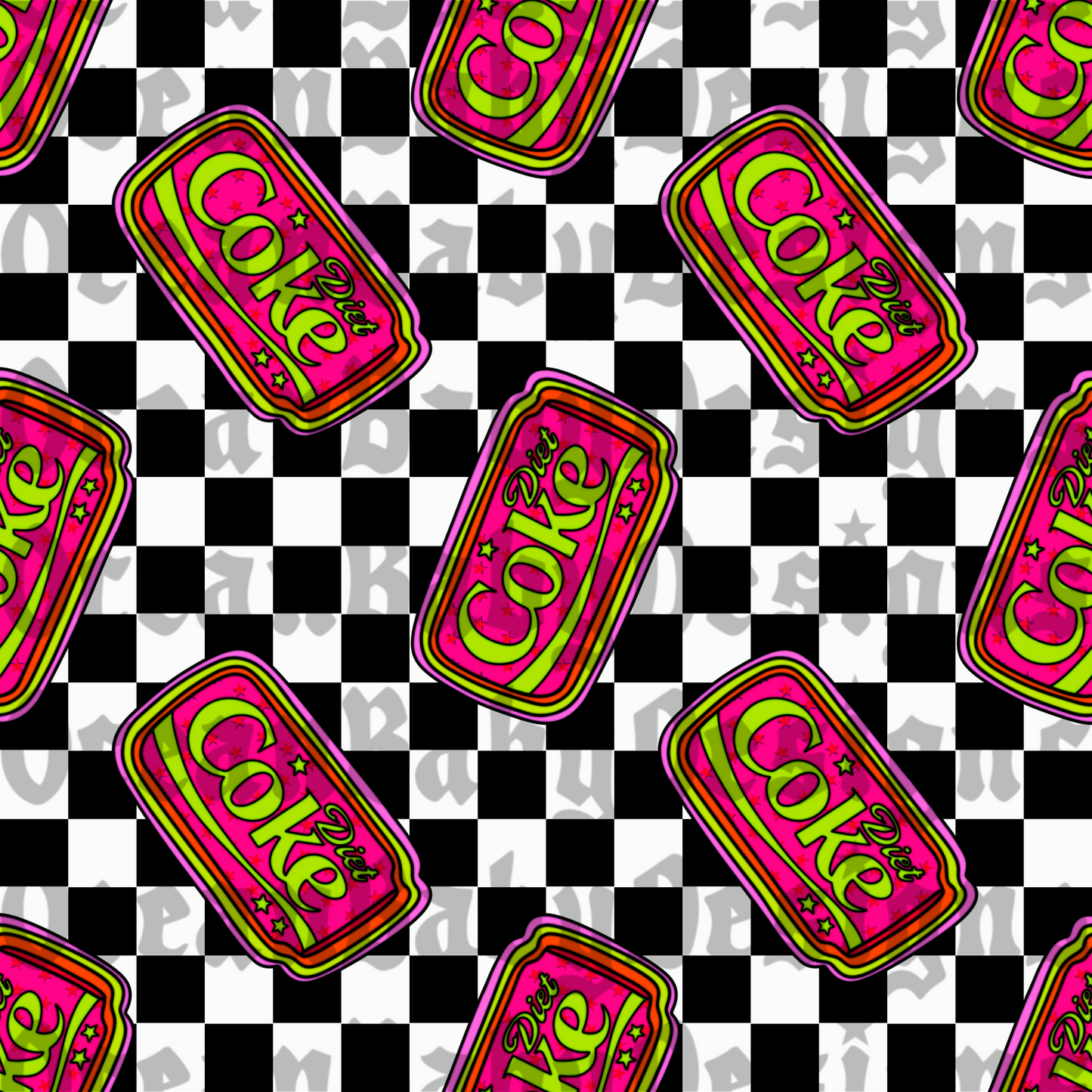 Checkered bright coke
