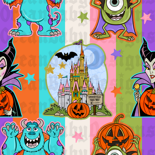 Spooky character stripes