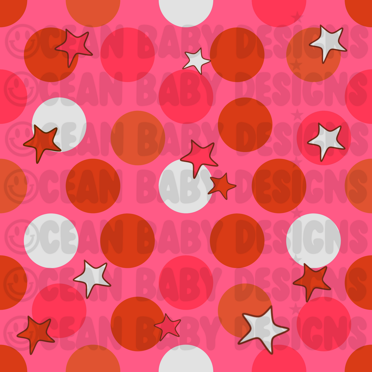 Polka dot stars