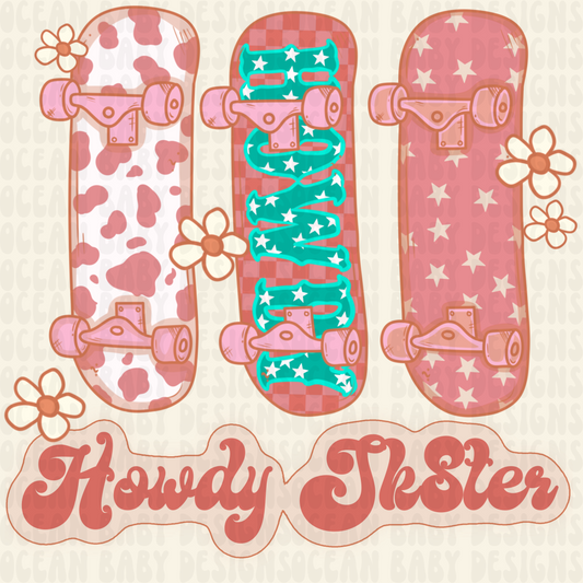 Howdy skater girl png