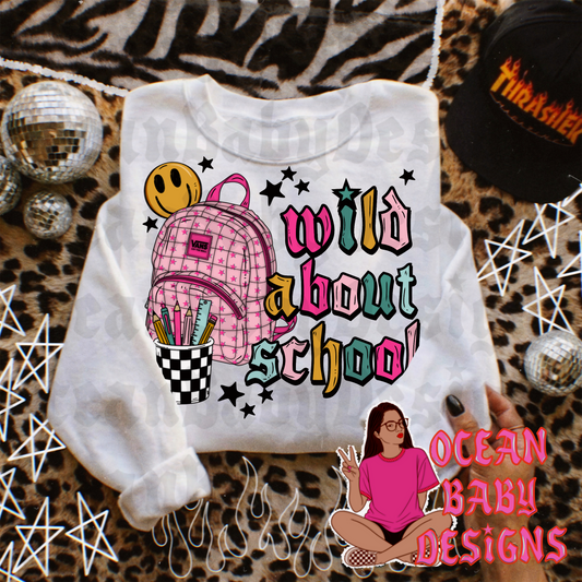 Trendy back to school girl png