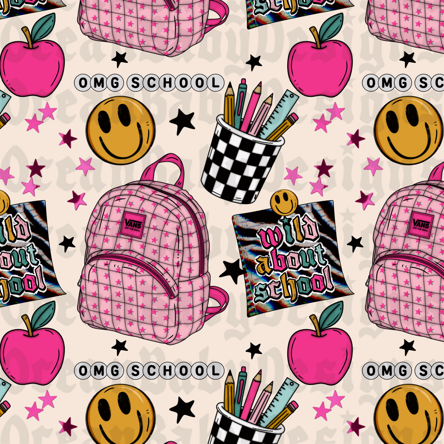 Trendy back to school girl