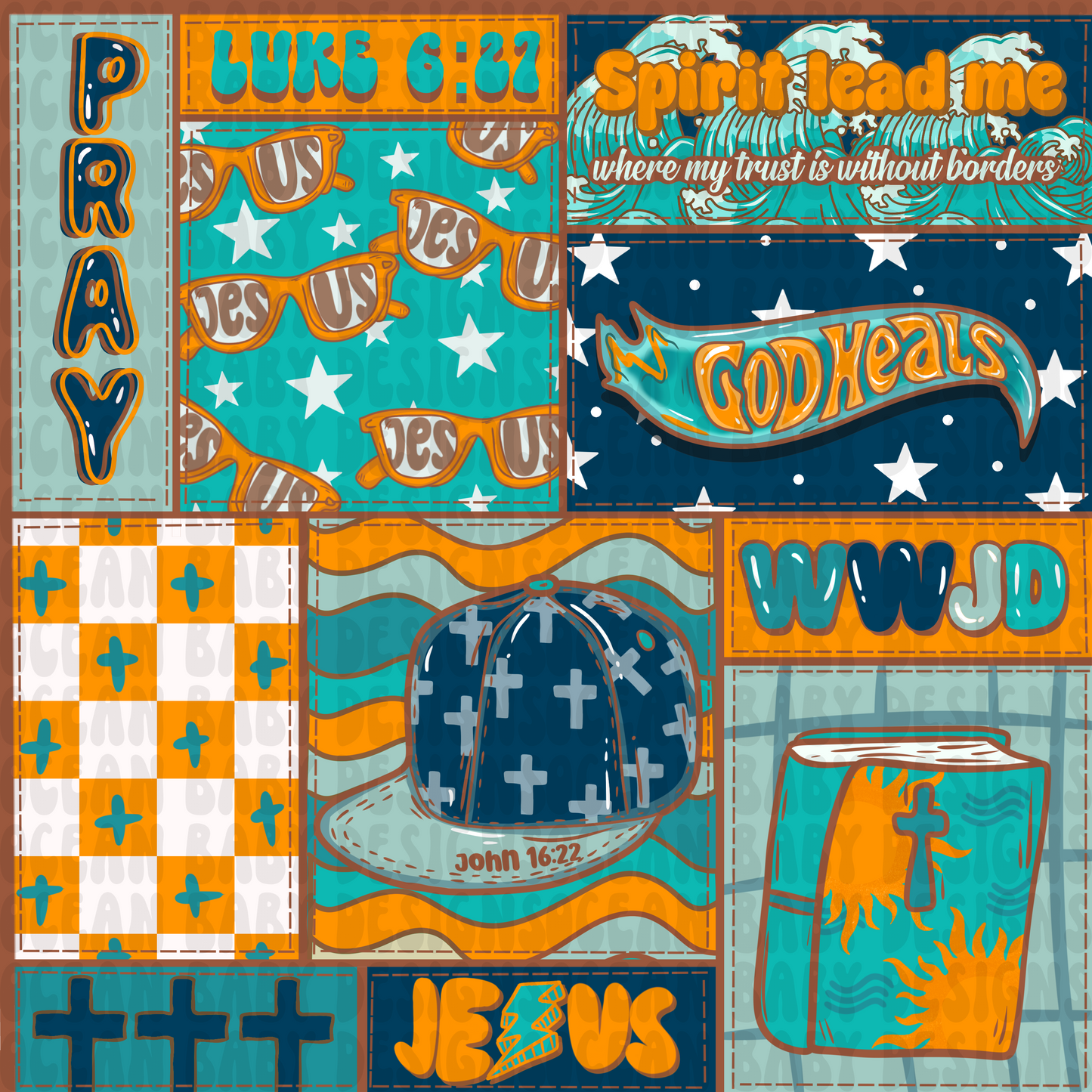 WWJD BOY PATCHWORK